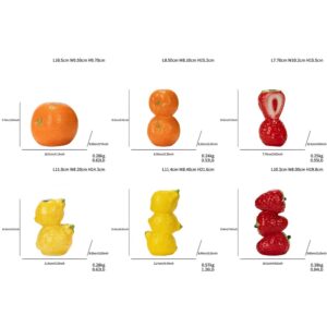 Fruit Shape Ceramic Vase – Unique Strawberry & Lemon Aesthetic Decor - Image 8