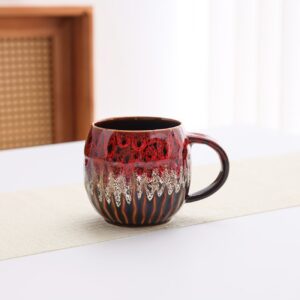 Handcrafted "Drip Glaze" Ceramic Mug – Earthy Tones & Organic Texture - Image 7