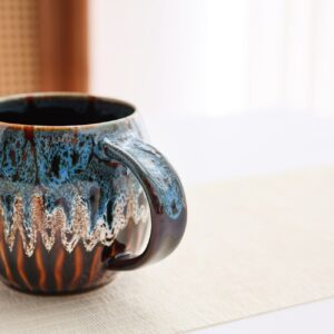 Handcrafted "Drip Glaze" Ceramic Mug – Earthy Tones & Organic Texture - Image 11