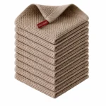 Absorbent cotton kitchen towels for cooking and cleaning