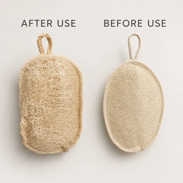 Natural fiber scrub cloths for kitchen cleaning and body care