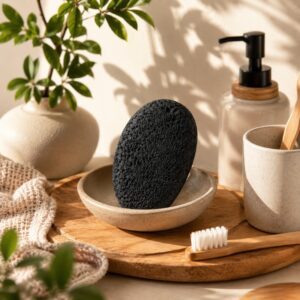 Lava Stone Foot Scrubber – Natural Exfoliating Stone for Smooth Heels - Image 3