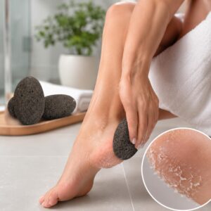 Lava Stone Foot Scrubber – Natural Exfoliating Stone for Smooth Heels - Image 5