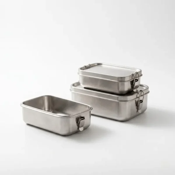 Stainless Steel Meal Prep Box Stainless steel food container for modern plastic-free kitchens