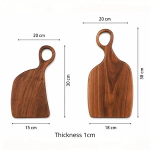 Walnut wood serving and chopping boards with natural finish