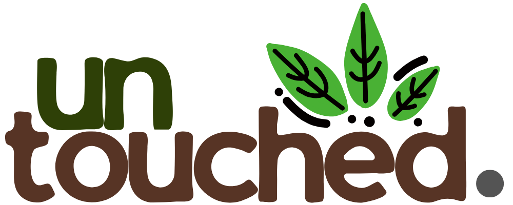 LOGO UNTOUCHED SHOP WITH NATURAL ORGANIC PRODUCTS